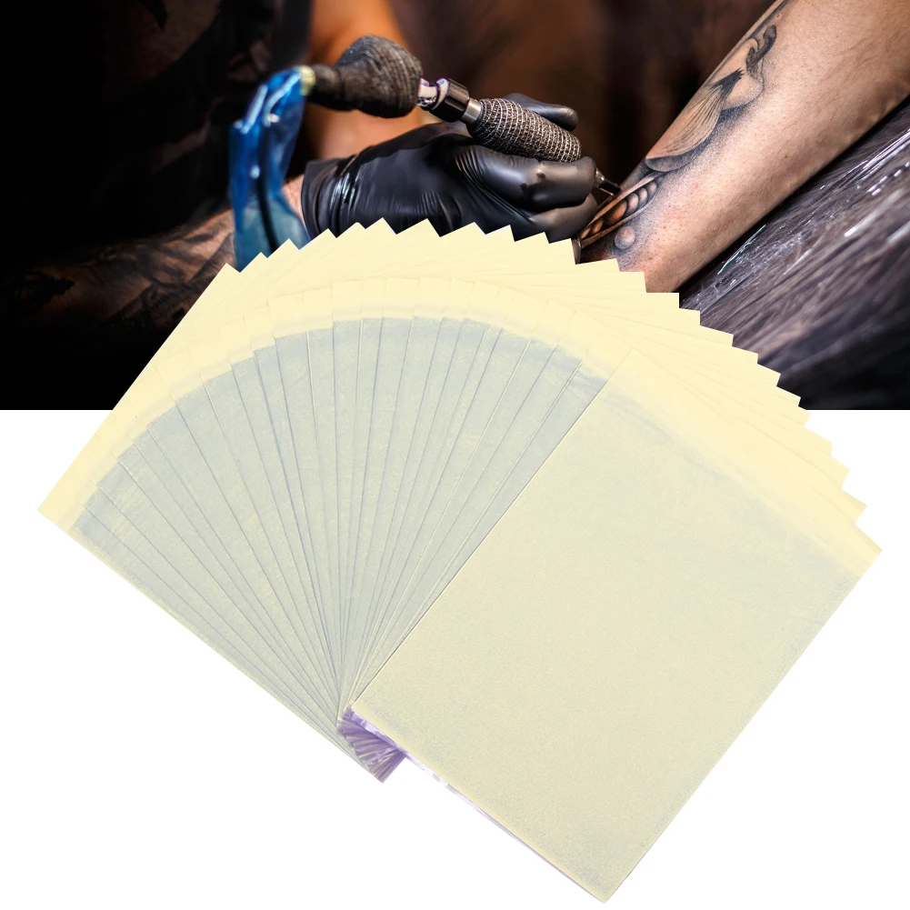 

25Pcs / Box 4 Layers Tattoo Transfer Paper Tattoos Copy Paper A4 Tattoos Stencil Thermal Stencil Paper Reusable Tattoo Supplies