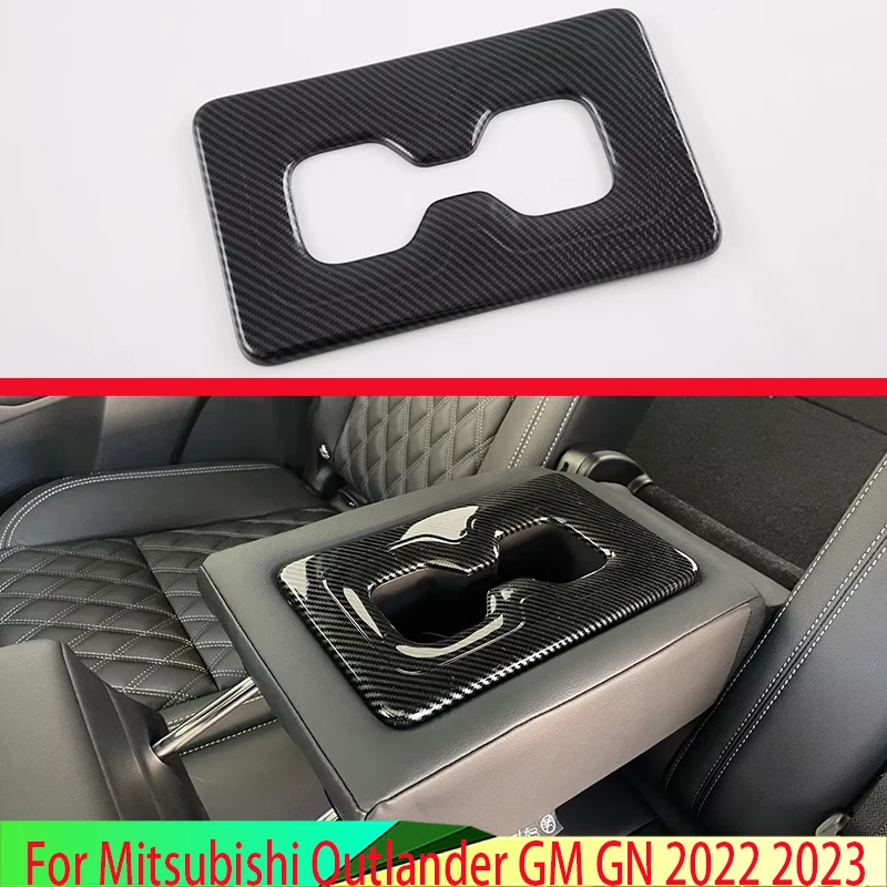 Для Mitsubishi Outlander GM GN 2022 2023 стиль из углеродного волокна держатель для чашки на