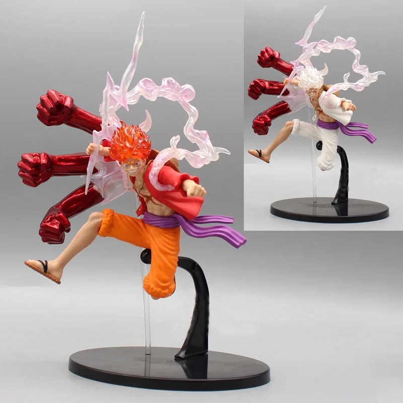 

Anime One Piece Figure Sun God Nika Gear 5 Luffy PVC Action Figurine 23CM Monkey D Luffy Battle Ver. Statue Collectible Model