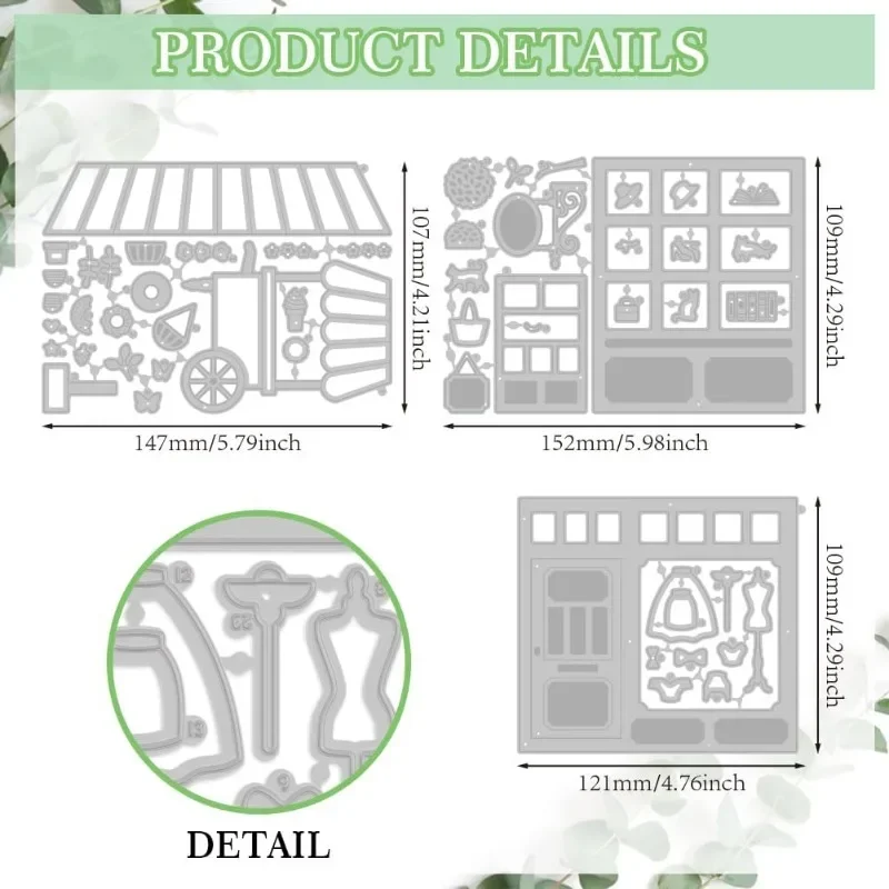 3 шт. трафареты для одежды юбки и платья