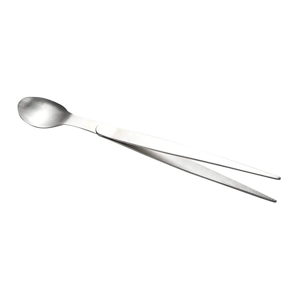

Stainless Steel Flavor Test Spoon Chopsticks Forceps Sample Spoons Taste Mini Tasting Coffee Kitchen