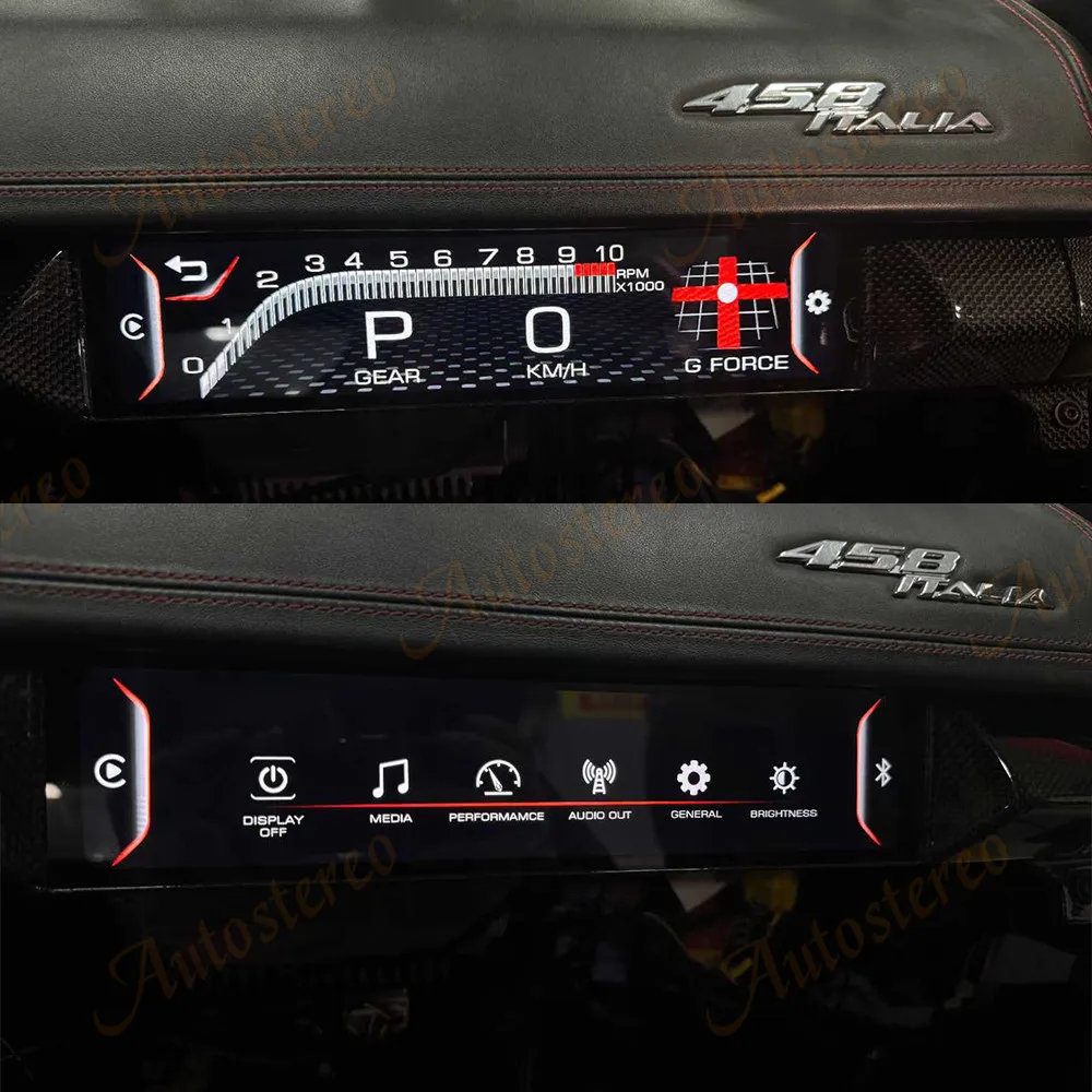 7-дюймовый автомобильный радиоприемник Carplay Android 13 для Ferrari 458 2009-2016 мультимедийный