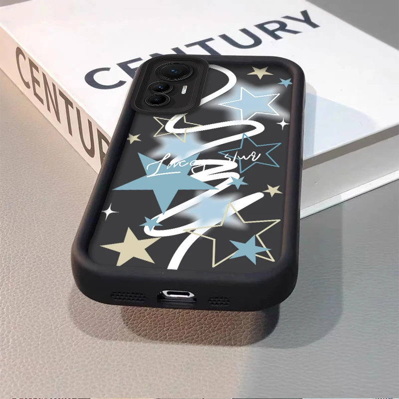 Чехол для телефона с пятиконечной звездой Xiaomi POCO X6 X5 X4 GT F3 F4 F5 M6 Pro X3 NFC Mi 13T 12T 11T 13 12 11