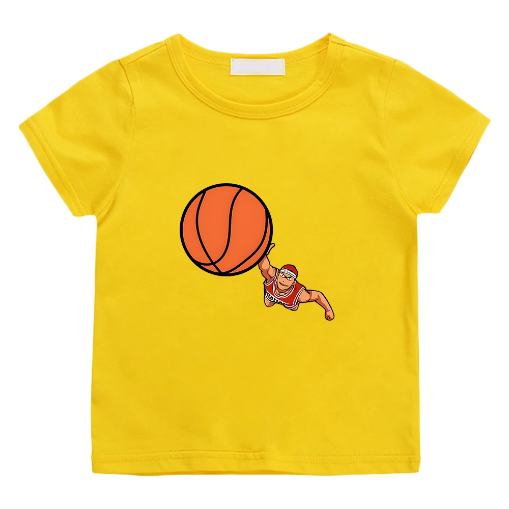 

Slam Dunk Cute Anime T-shirts Fashion Manga Tshirt 100% Cotton Printed Graphic Boys/girl Tee-shirt Funko Pop High Street T Shirt
