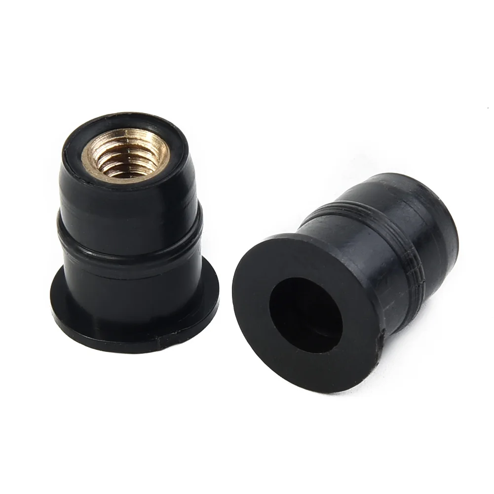 

New 10PCS Motorcycle Windshield Rubber Nuts M5 Vibration Damper Panel Mounting 5mm High Quality And Durable