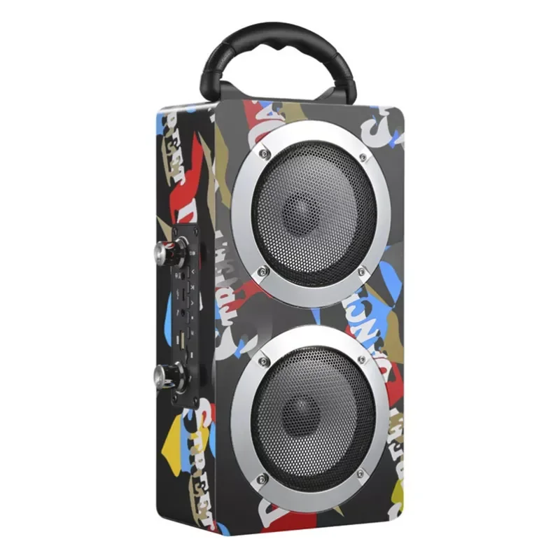 

2023New 2022 40W bluetooth speaker system subwoofer portable outdoor wireless karaoke music center, with microphone Boombox high