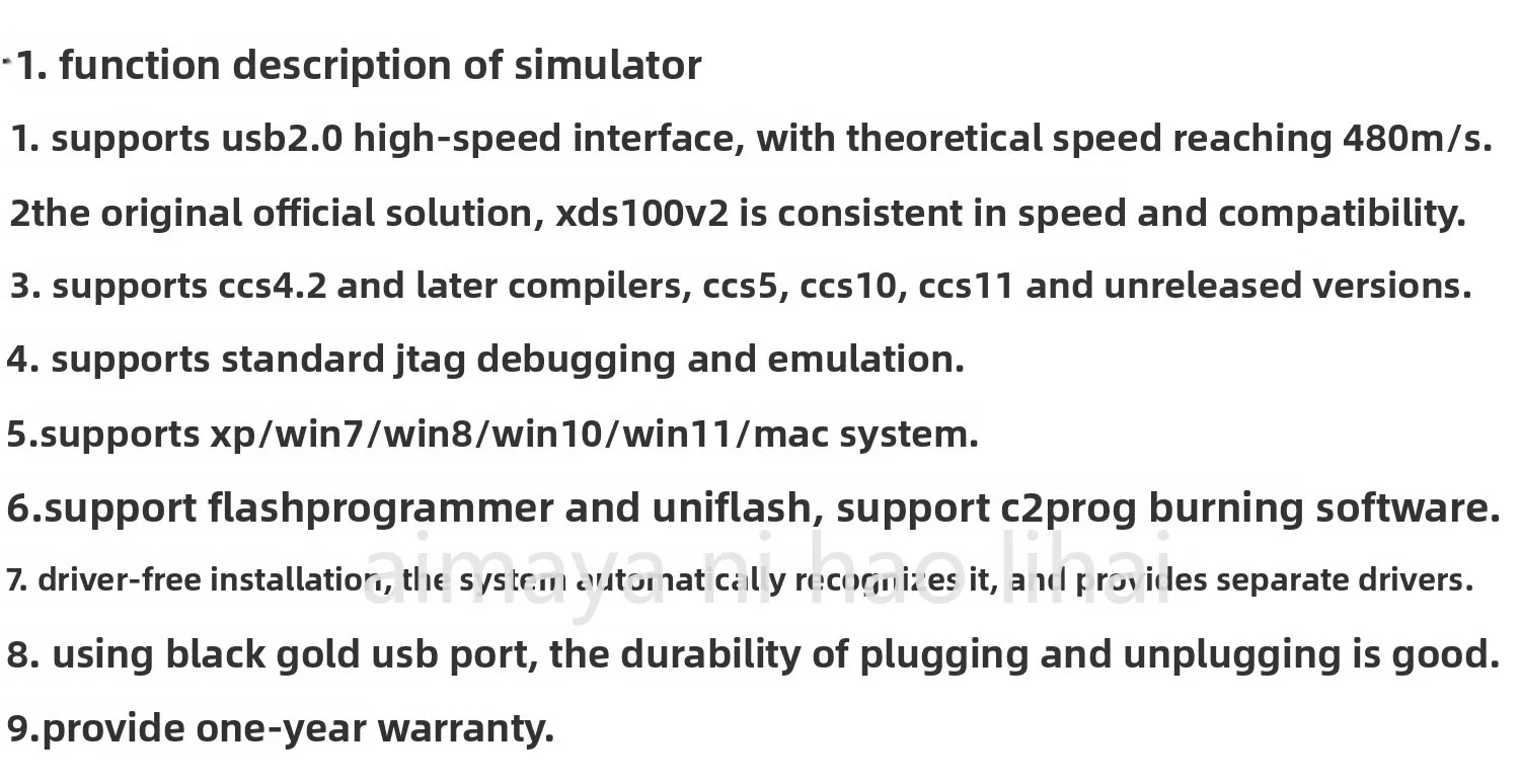 Эмулятор XDS100V2 V3 TI DSP ARM, кабель для загрузки и прошивки, USB2.0, поддержка CCS4 (art.: 3920dafb2d72e) - 3920dafb2d72e