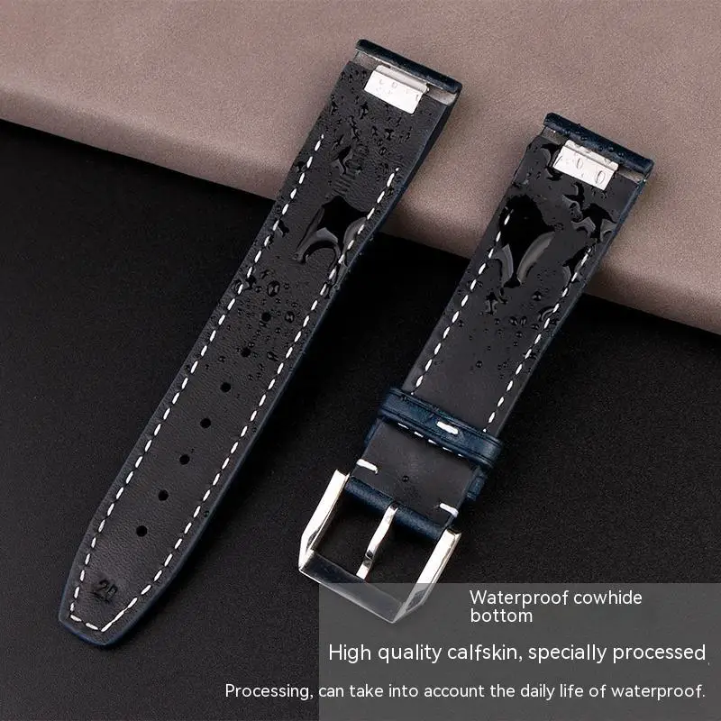 Ремешок из натуральной кожи для IWC Pilot Series IW378003/005 IW328205 Mark 20 Cowhie быстросъемный