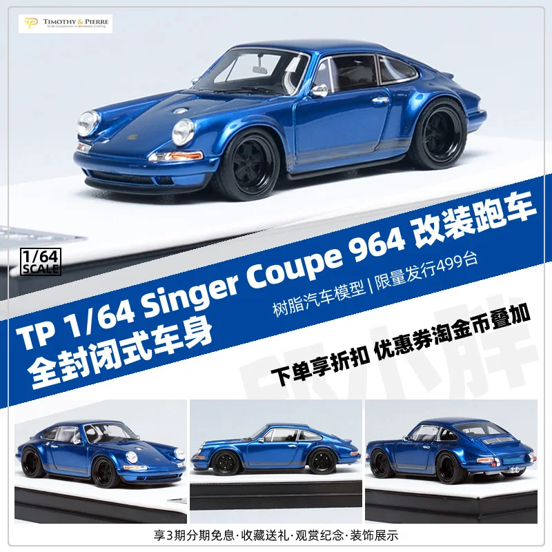 

TP 1:64 Porsche modified Singer 964 Coupe resin car model collection decoration gift