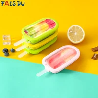 fais du stackable popsicle molds reusable silicone ice cream mold diy dessert ice cream mold with stick multicolour silicone