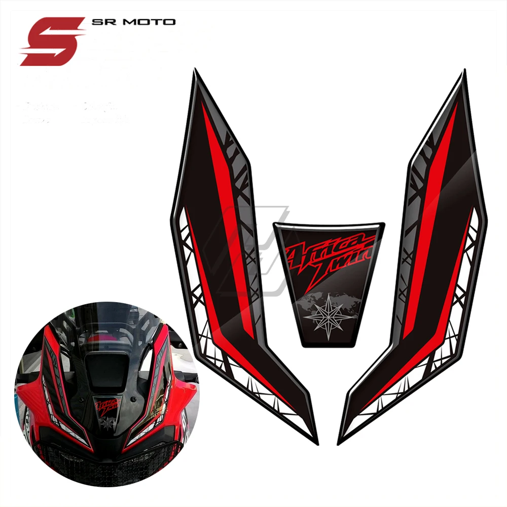 

3D Motorcycle Front Fairing Protection Decals Case for Honda Africa Twin 2016-2019