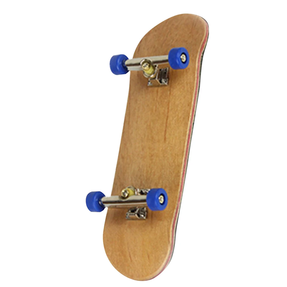 

Hot Selling PU Maple Wood Cute Party Favor Kids Children Mini Fingerboard Key Skate Boarding Toys