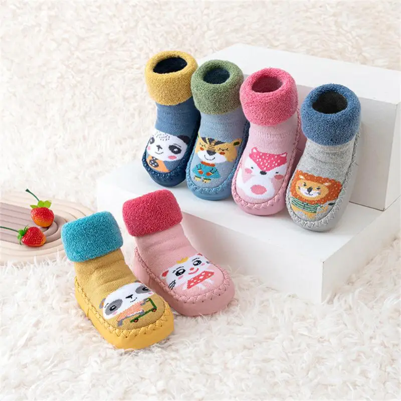 

Soft And Comfortable Lovely Indoor Soft Socks Warm And Cosy Soft Newborn Baby Floor Socks Thickened Socks Baby Shoes Comfortable