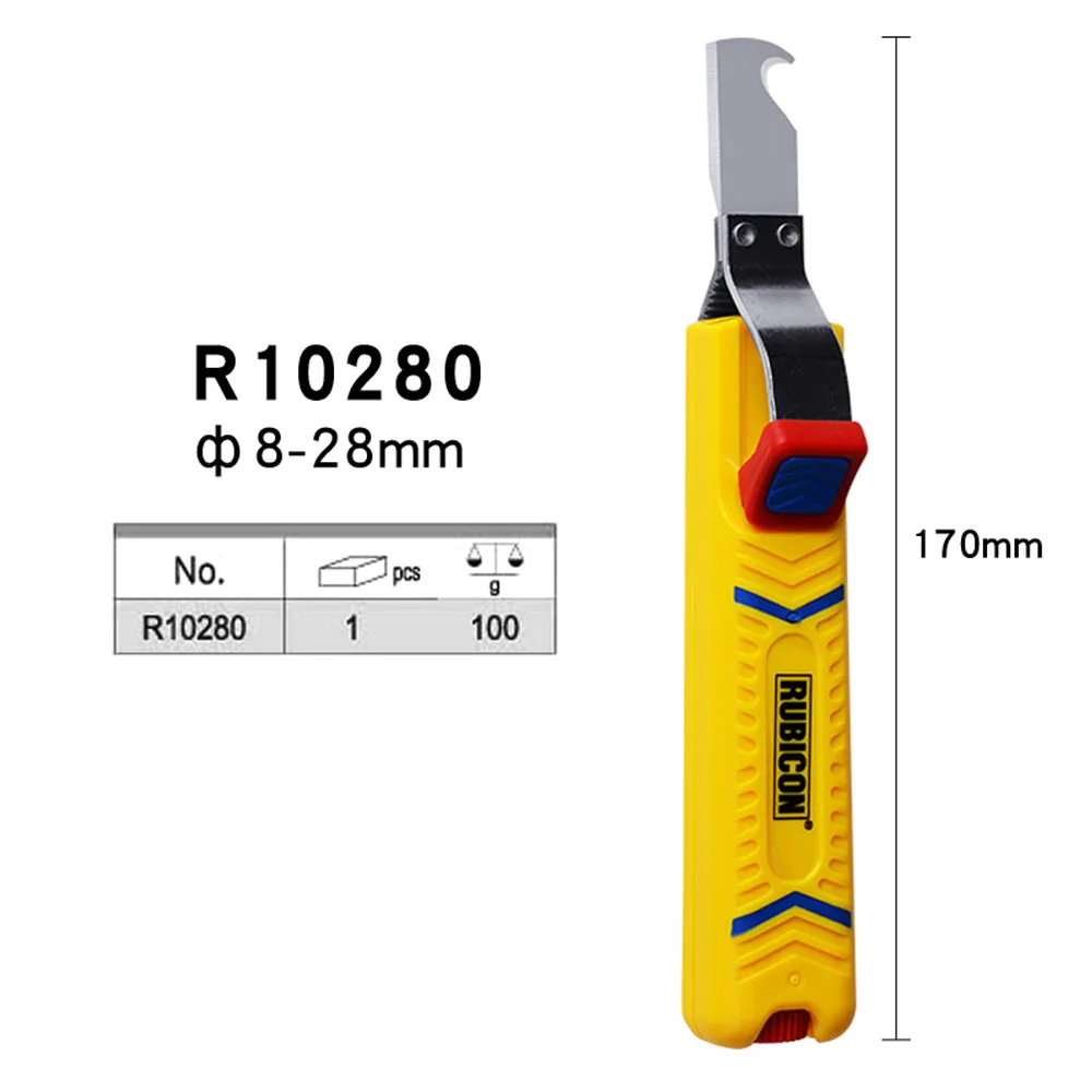 RUBICON Cable Wire Stripping Knife Electrician's Knife Straight and Curved Stripping Peeling Knife R10160 R10270 R10281 R10280