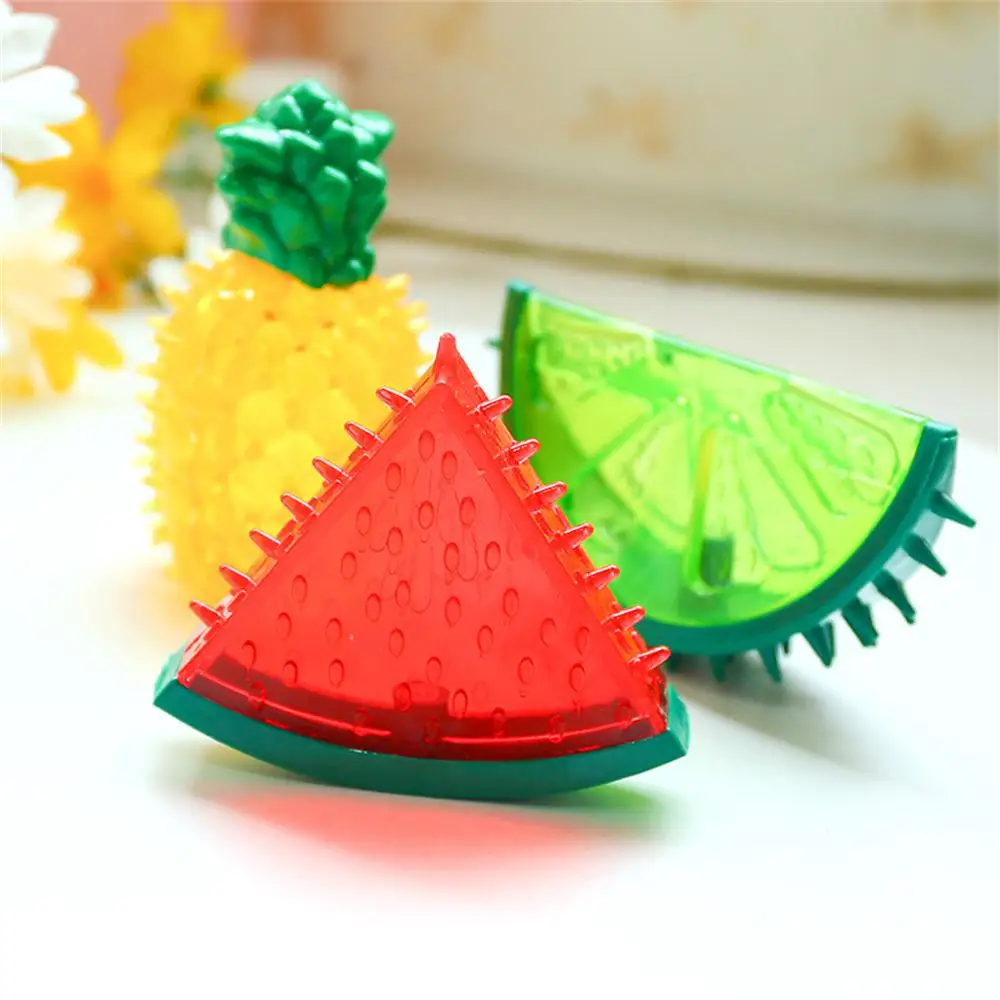 

Pet Dog Toys Summer Cooling Fruit Shape Chew Puppy Toy Frozen Ice Dog Squeaky Rubber Toy Lemon Pineapple Watermelon Dog Tools