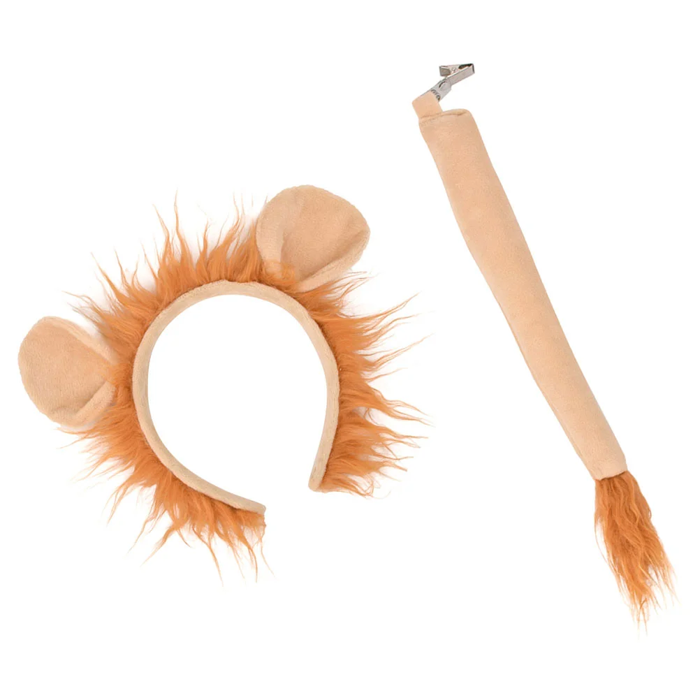 

Lion Headband Set Carnival Animal Costume Exquisite Costumes Props Tail Ornaments