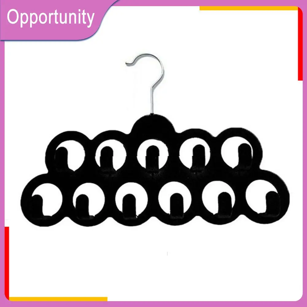 

Multi-port Support Hangers Tie Belt Storage Rack Holes Holder Circle Shape Coat Hanger Clothes Drying Rack Multifunction Plastic