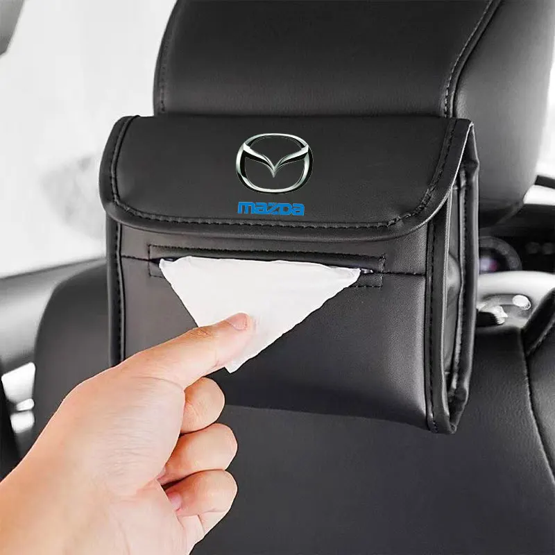 

Car Tissue Bag Organizer Car Seat Back Hanging Bag Storage For Mazda CX-3 CX-4 CX-5 CX-7 CX-9 3 Axela 6 Gh Gj Demio Bk BM/BN BP