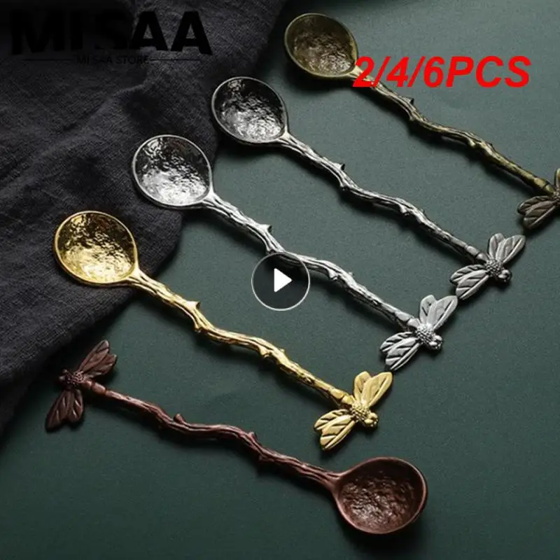 2/4/6 шт. ложка для смешивания легко чистящийся утолщенный материал из цинкового