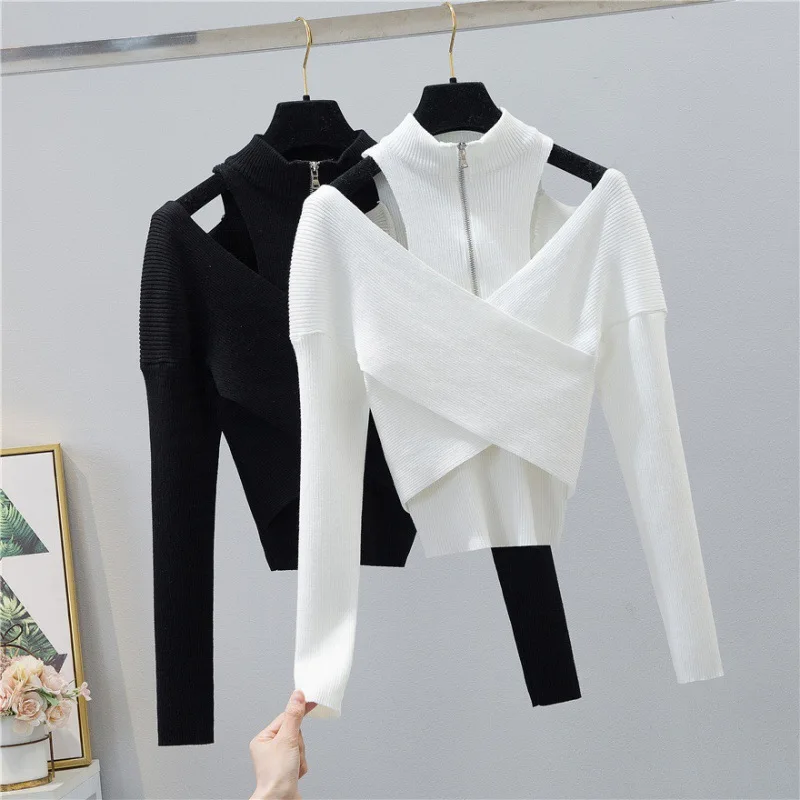 

Half-high-necked Sweater Knit Sweater Women Season New Design Bottoming Shirt