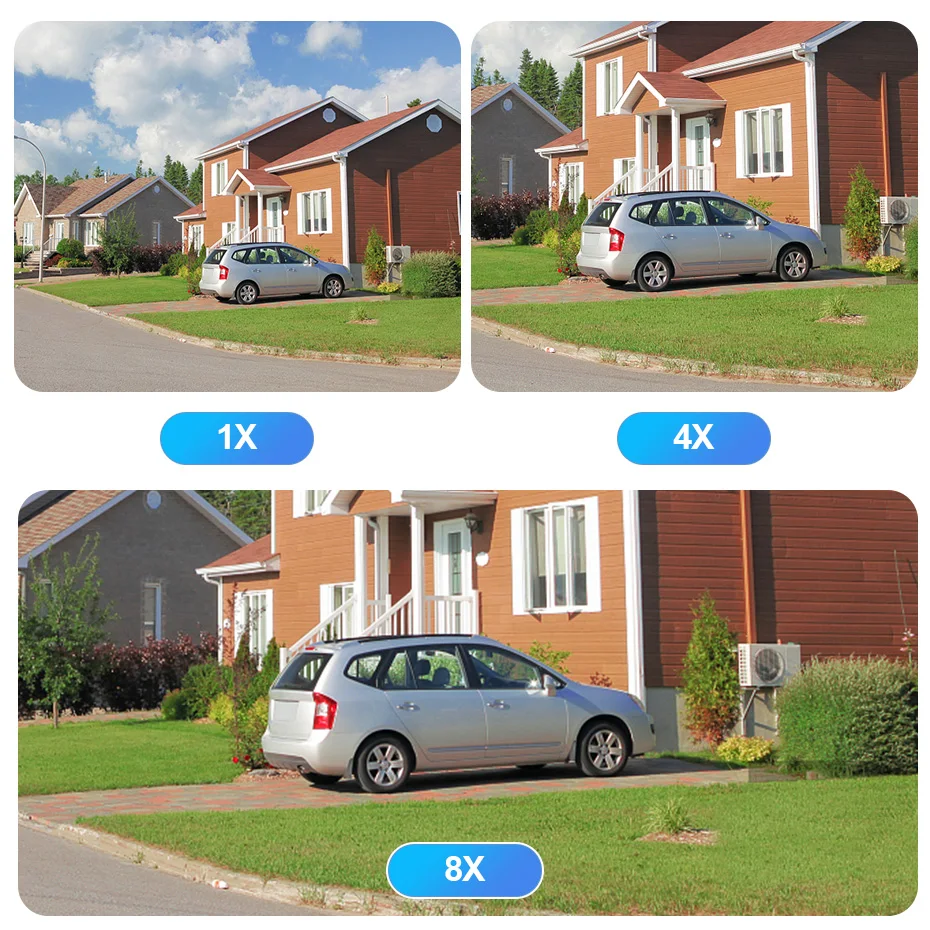 KERUI 8MP 4K PTZ IP камера для наружного применения с двумя объективами 8X Zoom скоростная