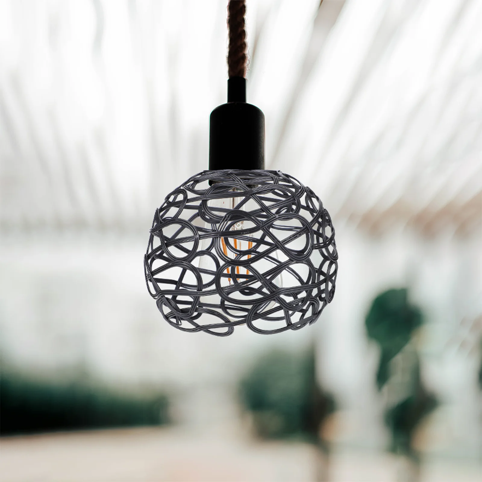 

Metal Wire Lamp Shade Hollow Out Lamp Cover Decorative Lamp Shade Replacement