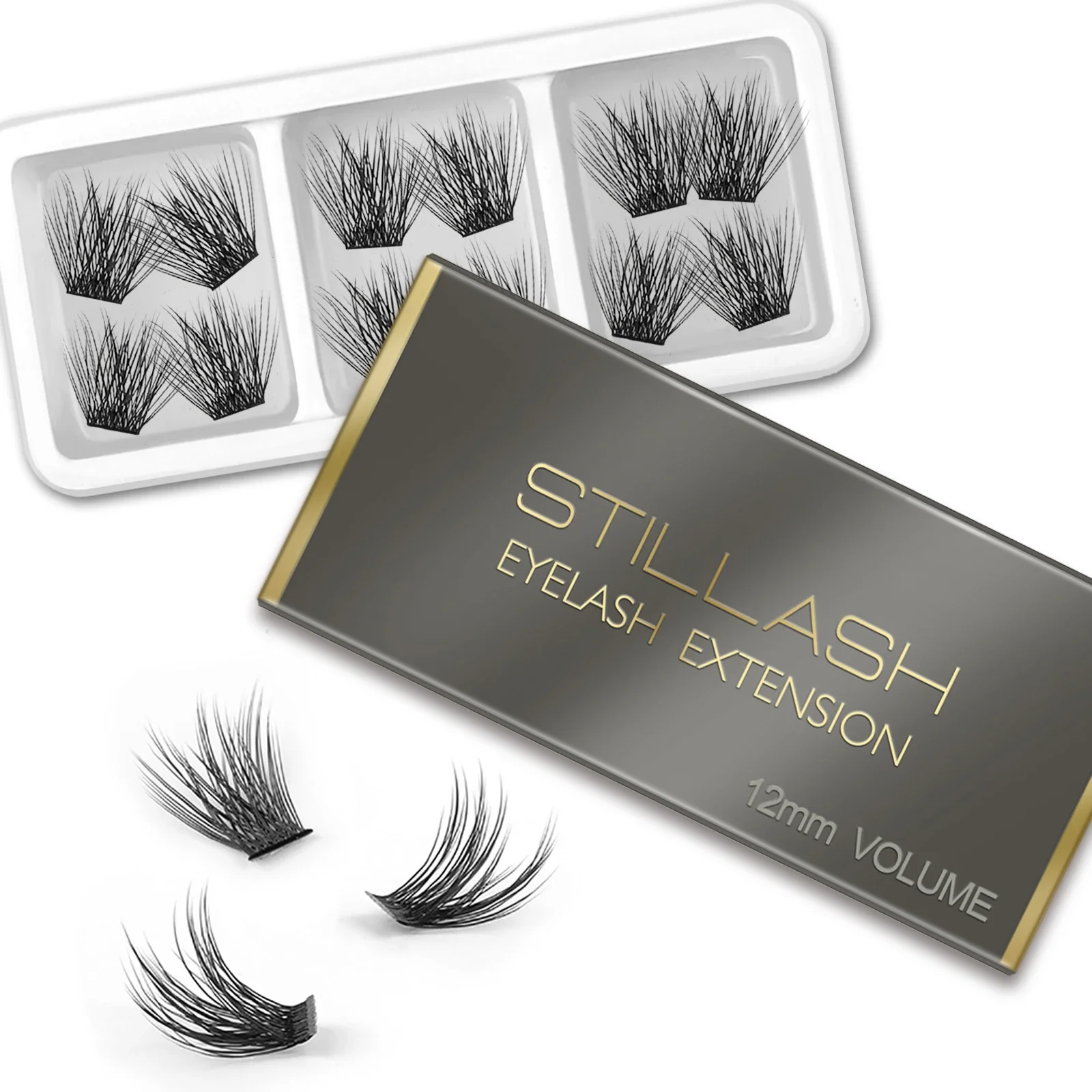 Натуральный Портативный Многоразовый Набор Накладных Ресниц Для Объемного