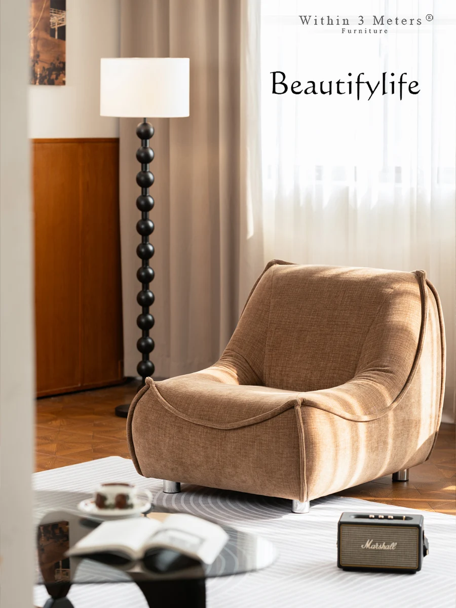 Итальянская простая маленькая квартира домашняя Гостиная Отдых кресло средней