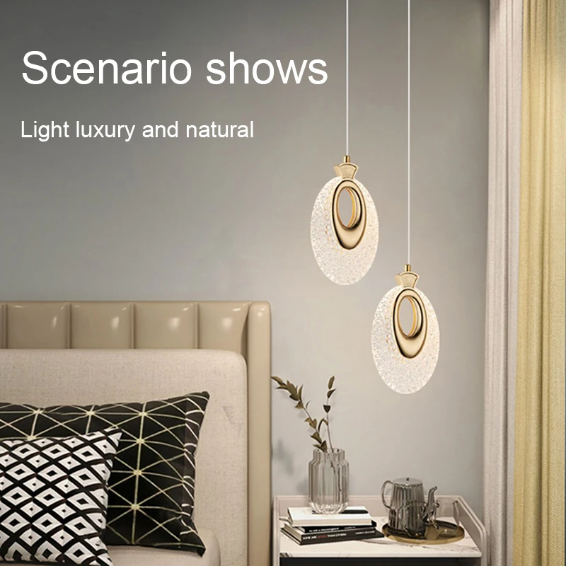 Nordic LED Pendant Lights Indoor Lighting Luxurious Hanging Lamp For Home Dining Tables Living Room Decoration Bedside Light 3
