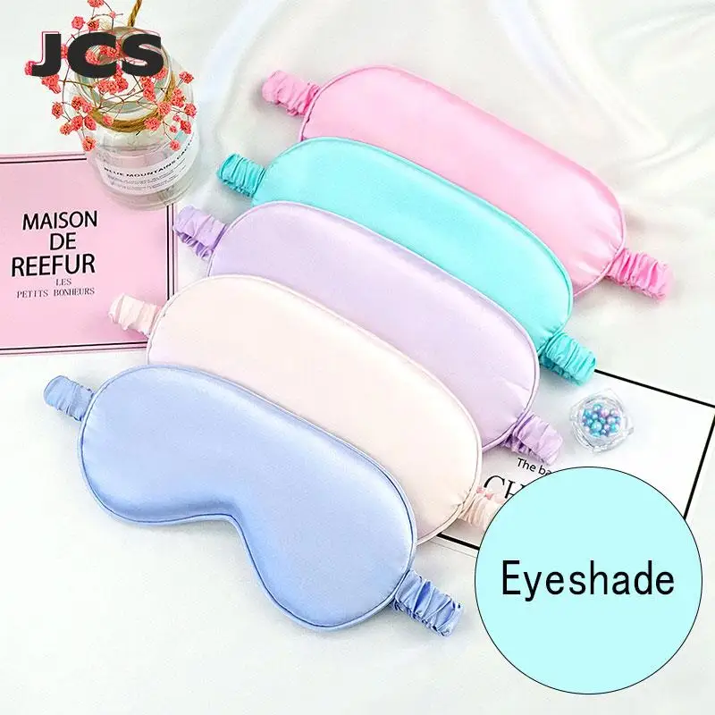 

Imitated Silk Eye Patch Shading Portable Rest Relax Soft Pad Eye Shade Sleep Eye Mask Eyepatch Travel Relax Cover Solid