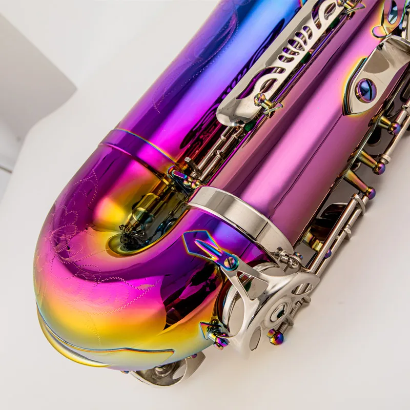 Высокий тенор-саксофон Bb Tune лакированный ослепительный цвет деревянный духовой