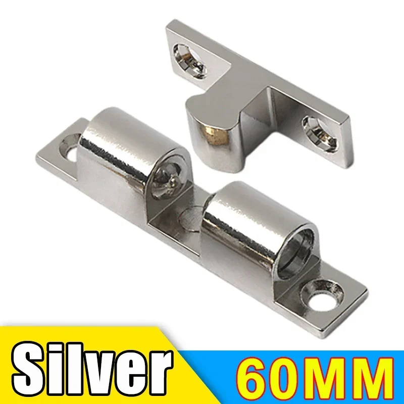 

Мебельная дверная шаровая защелка, латунная двойная роликовая пружинная шариковая защелка, дверная защелка шкафа, регулируемая натяжная защелка