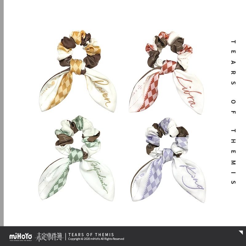 

Женская резинка для волос с аниме слезами темы, круглая завязка для волос с большими кишечниками, милый эластичный аксессуар для волос