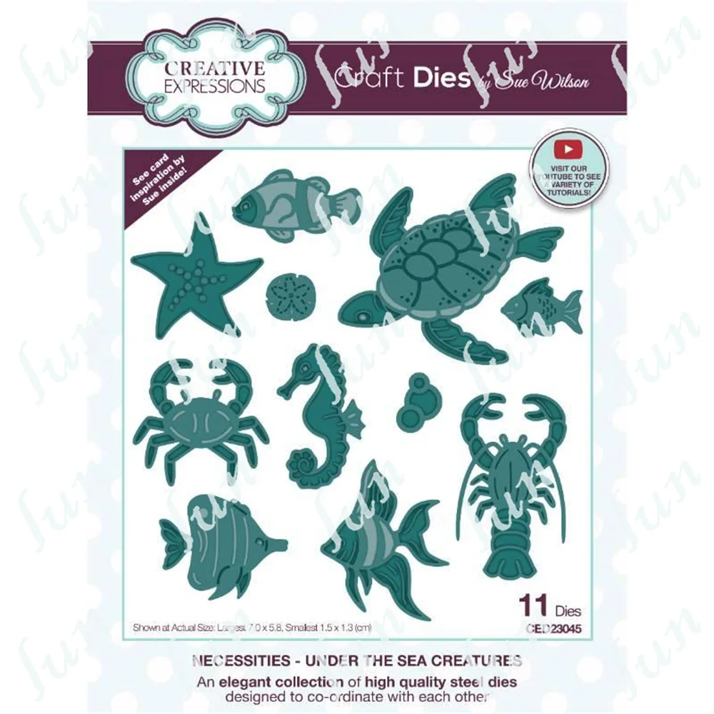 

Новинка 2022, штамп для скрапбукинга «под морем»