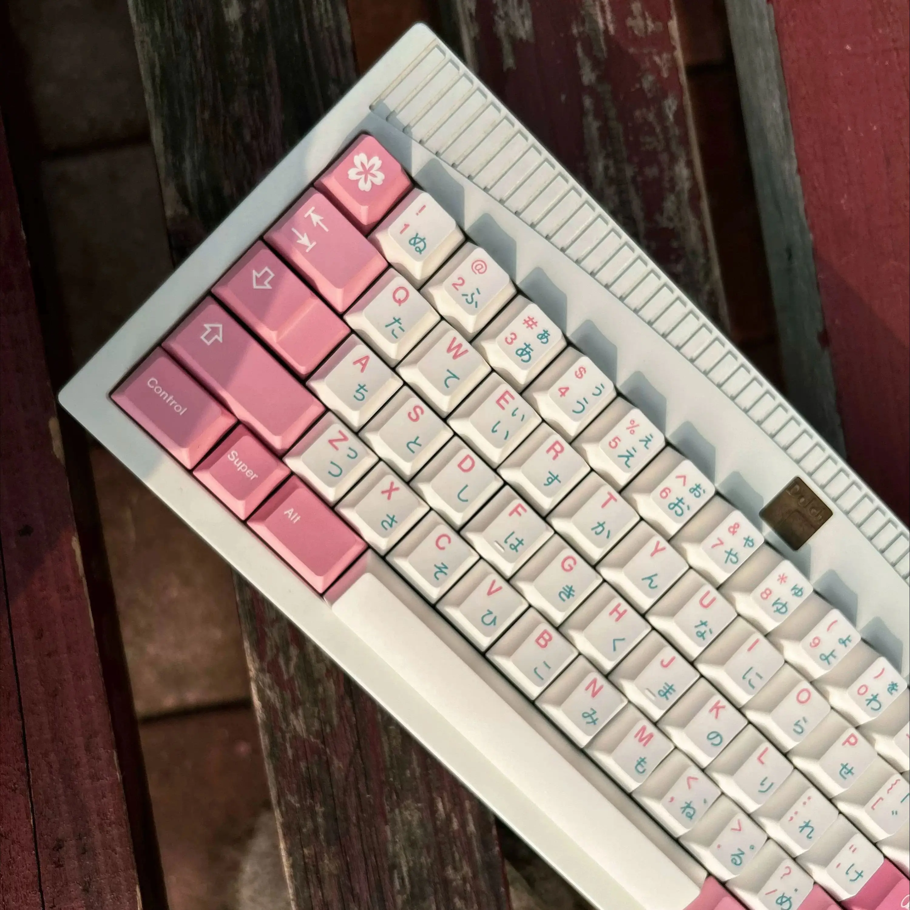 Набор розовых колпачков для клавиш PBT Sakura Cherry Profile сублимационная крышка