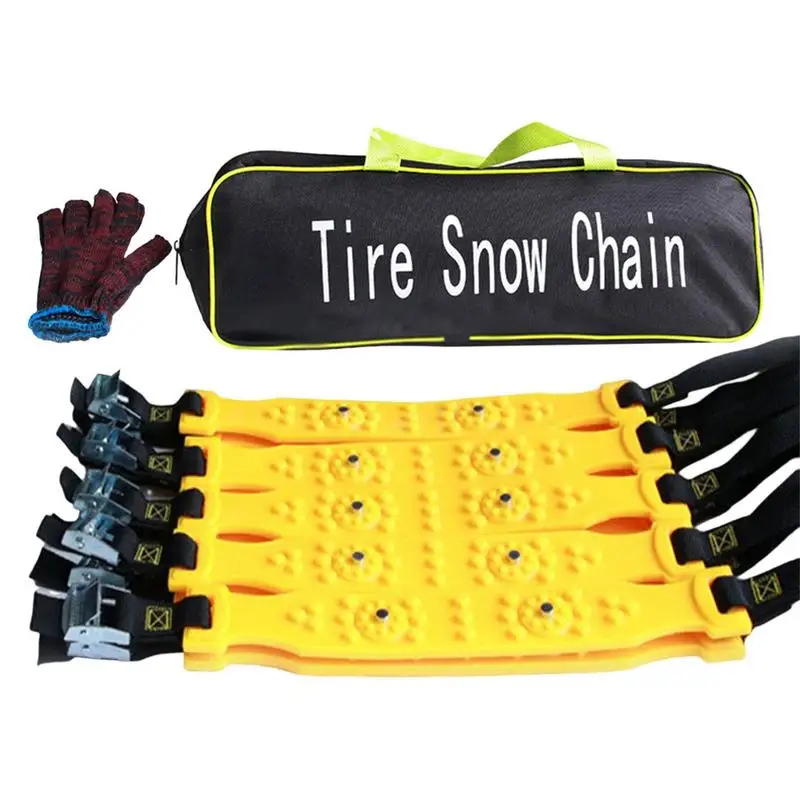 

Tire Chains 10PCS Anti Skid Tire Cables For Snow Adjustable Universal Fit Car Mud Chains Thickening Winter Driving Security