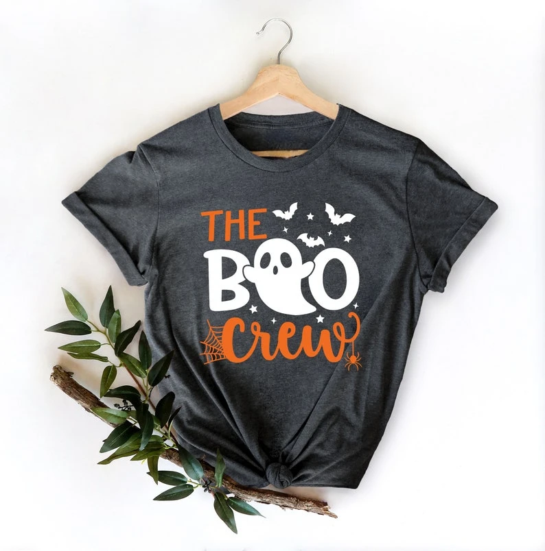 Рубашки с надписью The Boo Crew оригинальные рубашки для Хэллоуина семейные парные