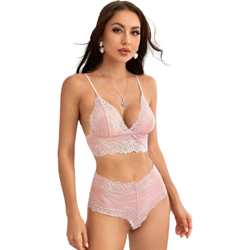 Lace Bathrobe 3 Piece Dressing Gown Pyjamas Long Sleeve Sleepwear for Women Sexy Nightgown Kimono Bride Wedding Nightie Lingerie