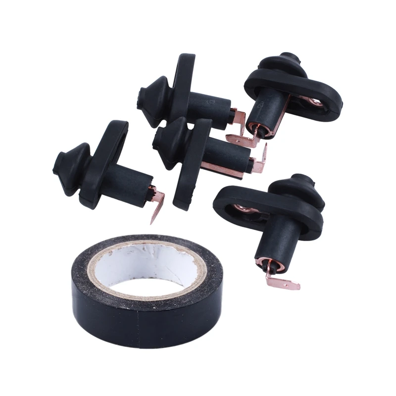 

5Pcs Black Door Lamp Light Switch Mounting for Car & 1Pcs 19Mmx10M Duct Waterproof Tape, Black