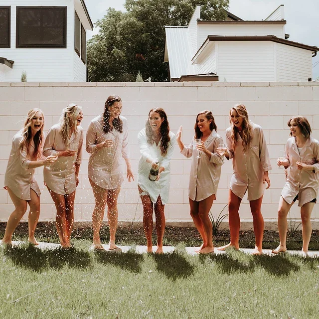 Sleep Shirts for Bridesmaids /Getting Ready Outfits /Bridesmaid Pajamas /Button Down Shirts /Bridal Party Getting Ready Wedding