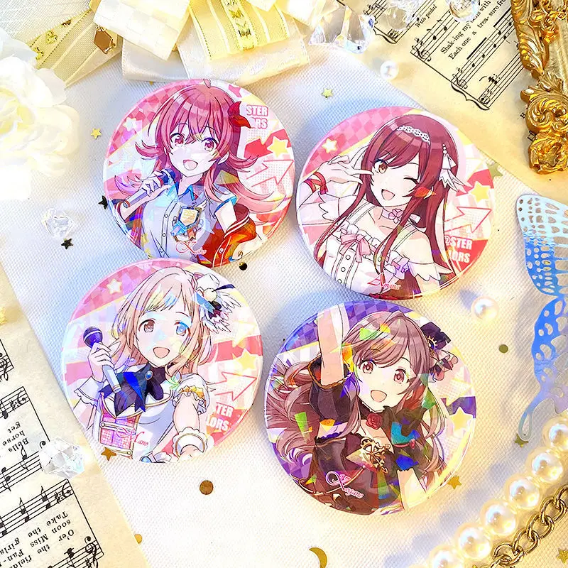 THE IDOLM@STER SHINY COLORS броши для женщин Hachimiya Meguru брошь Shirase Sakuya значки булавки Osaki Amana