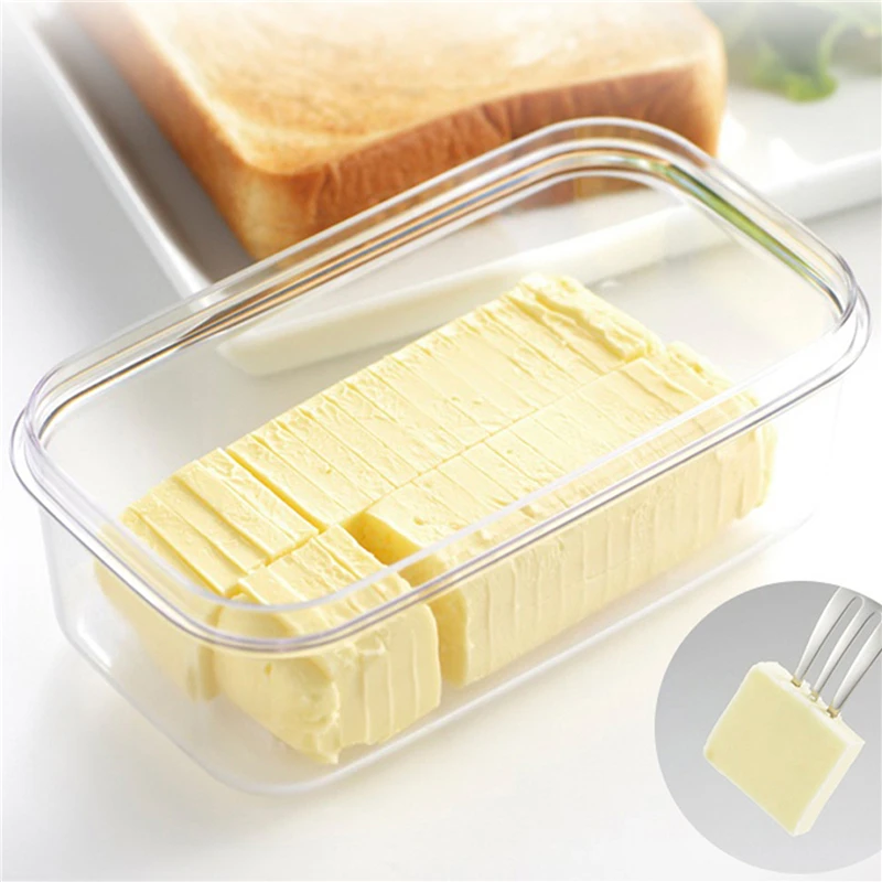 

Home Butter Cheese Cutter Box Slicers Case Knife Gadget Container Sealing Storage Dish Food Slicing Cheese Keeper Kitchen Tool