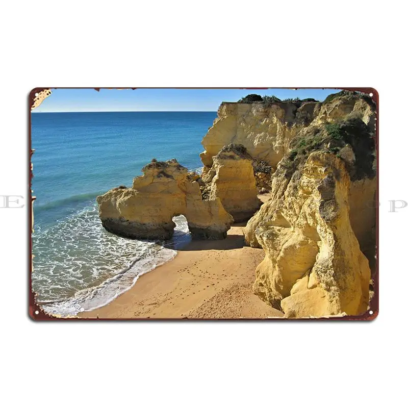 Colorful Algarve Coast 01 Metal Plaque Poster Vintage Party Party Club Bar Tin Sign Poster