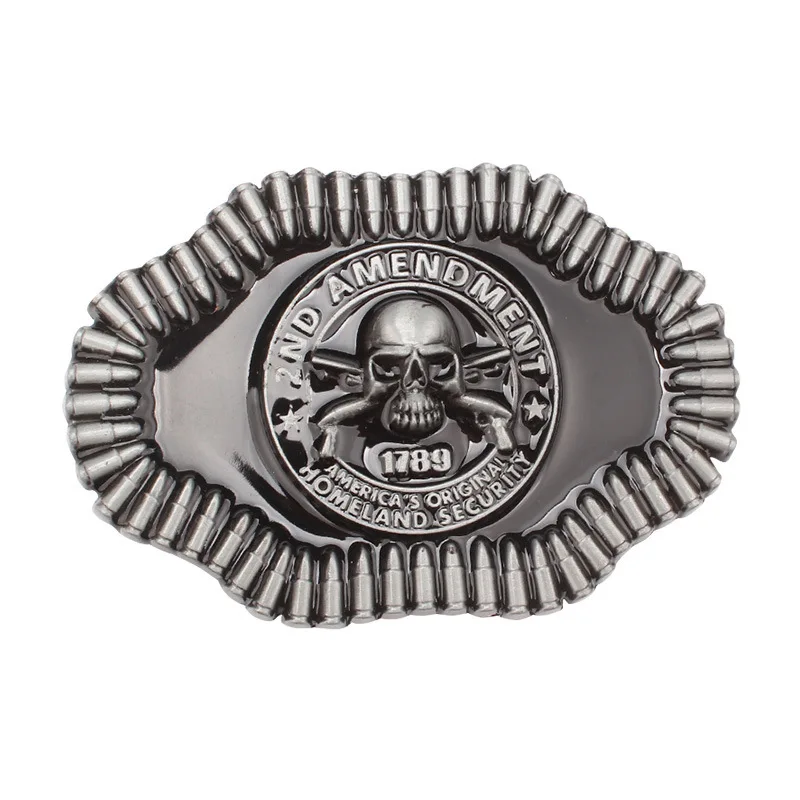 

Skull Skeleton Belt Buckle Western Cowbo Punk Rock Handmade Smooth Components 3D ALLOY Decorative METAL Waistband