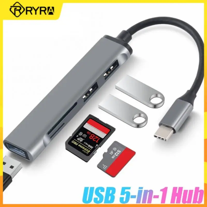 

RYRA Type C концентратор Высокоскоростной USB 3,0 концентратор разветвитель многопортовый адаптер с SD TF портами кардридер для Macbook компьютерные ак...