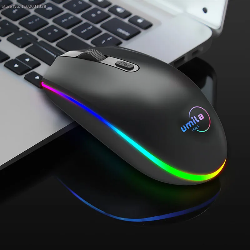 

Colorful Wired Game Mouse for Computer USB Mouse 4 Buttons 1600DPI Mice Desktop Notebook Gamer Mause Office Internet for Laptop