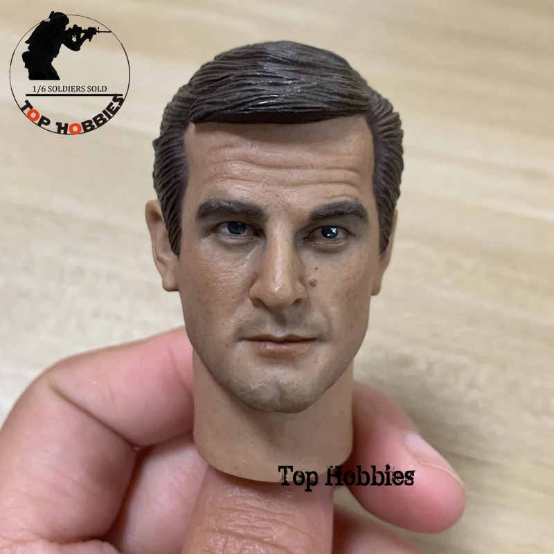 

Headplay 1/6 Sca Action Figure Male Head Sculpture Model C-0009 Roger Moore Headsculpt Carving F 12Inch COO Male Hottoys Body