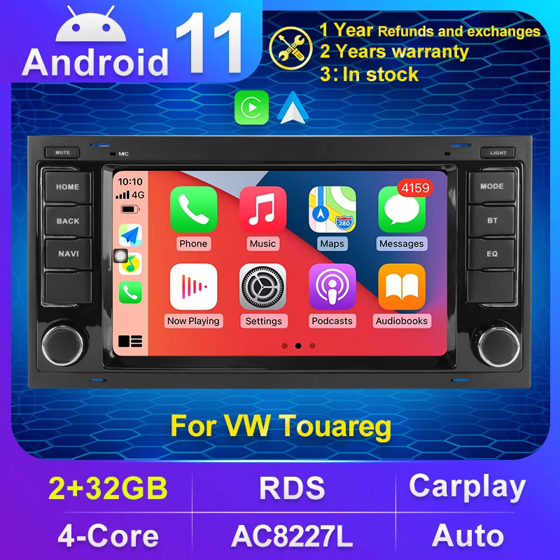Android 11 Carplay Авто 2 din автомобильное радио Видео Стерео Мультимедиа GPS навигация для