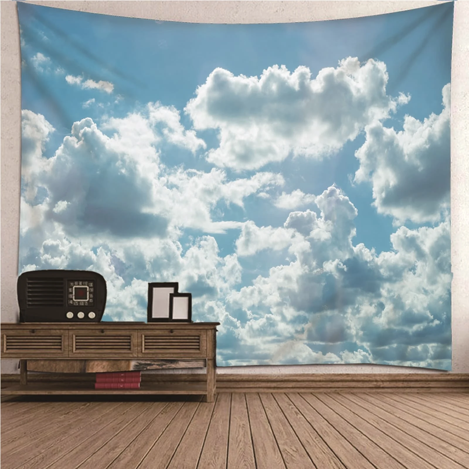

Tapestry Vertical Home Decor Wall Art natural scenery Blue Sky & Clouds Wall Hanging Blanket Dorm Art Decor Covering
