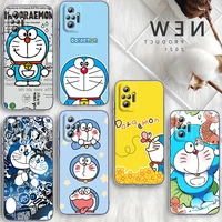 cute anime art doraemon for xiaomi poco x3 redmi note 11s 11 11t 10 10s 9 9t 9s 8 8t pro 5g 7 5 4x transparent phone case